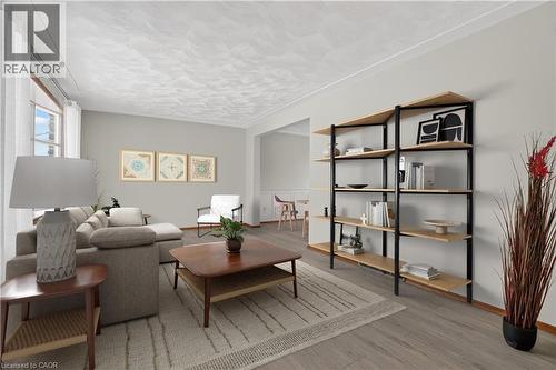 Virtually Staged - 384 Dunvegan Drive, Waterloo, ON - Indoor Photo Showing Living Room