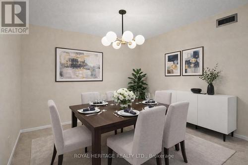 virtually staged dining room : versatile room ... - 509 - 30 Thunder Grove, Toronto, ON - Indoor Photo Showing Dining Room