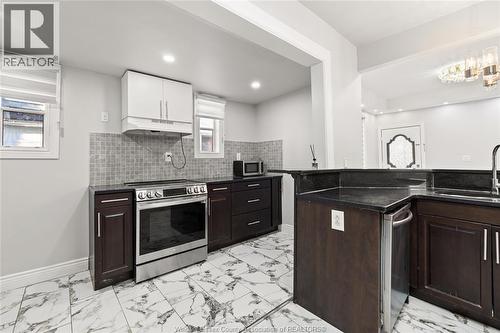 811 Langlois Avenue, Windsor, ON - Indoor Photo Showing Kitchen With Upgraded Kitchen