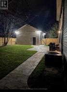 Back yard / stamped concrete - 