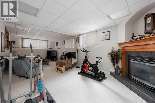 Family rm View#2 - 237 Trillium Road, Fort Mcmurray, AB - Indoor With Fireplace