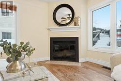 Wood burning fireplace - 