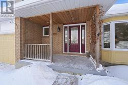 Welcoming front porch with seating area - 