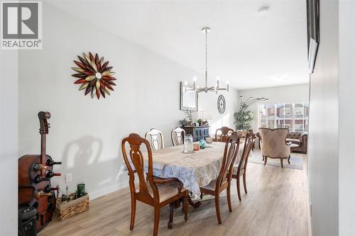 224 River Heights Drive, Cochrane, AB - Indoor Photo Showing Dining Room