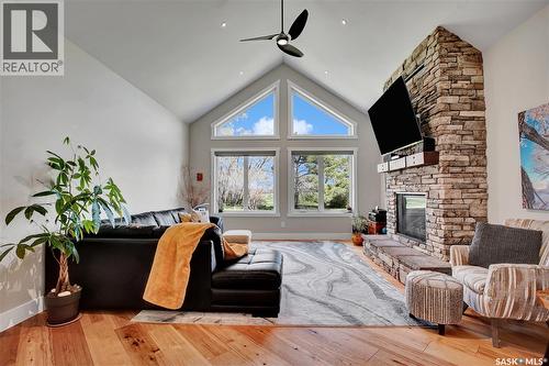Lazy S Acreage, Montrose Rm No. 315, SK - Indoor Photo Showing Living Room With Fireplace