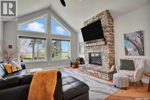Lazy S Acreage, Montrose Rm No. 315, SK - Indoor Photo Showing Living Room With Fireplace