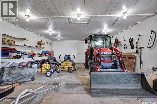 Lazy S Acreage, Montrose Rm No. 315, SK - Indoor Photo Showing Garage