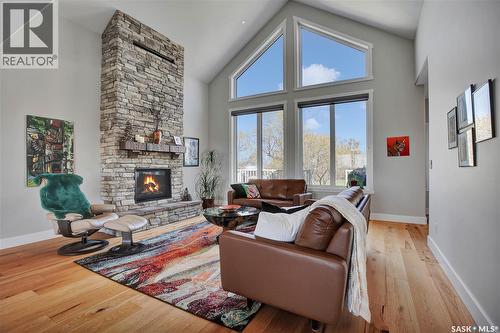Lazy S Acreage, Montrose Rm No. 315, SK - Indoor Photo Showing Living Room With Fireplace