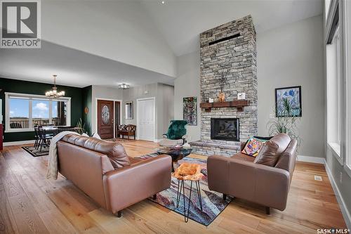 Lazy S Acreage, Montrose Rm No. 315, SK - Indoor Photo Showing Living Room With Fireplace