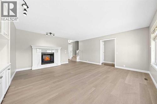 15209 Prestwick Boulevard Se, Calgary, AB - Indoor Photo Showing Living Room With Fireplace