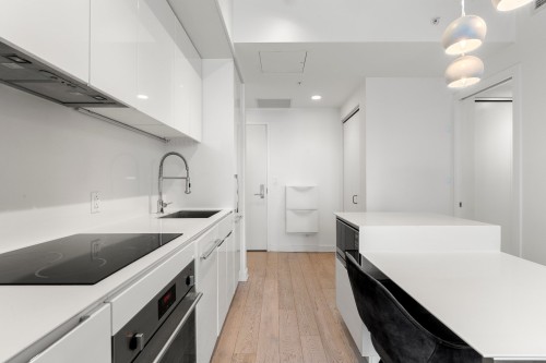 Kitchen - 1509-1288 Av. Des Canadiens-De-Montréal, Montréal (Ville-Marie), QC - Indoor Photo Showing Kitchen With Upgraded Kitchen