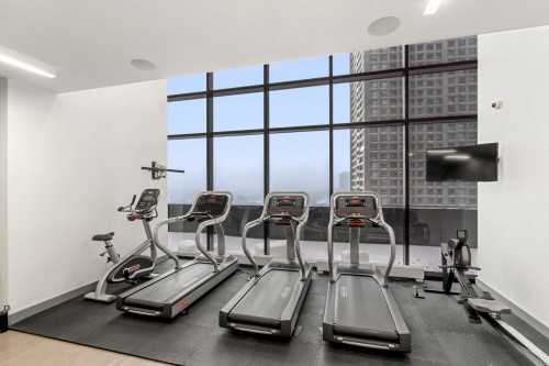 Exercise Room - 1509-1288 Av. Des Canadiens-De-Montréal, Montréal (Ville-Marie), QC - Indoor Photo Showing Gym Room