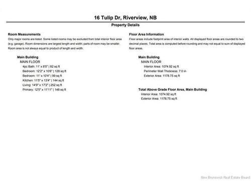 16 Tulip, Riverview, NB 