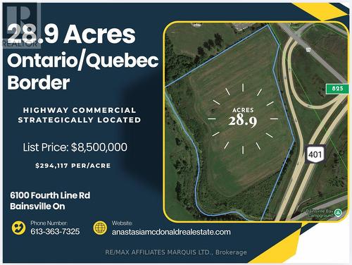 6100 Fourth Line Rd Road, South Glengarry, ON 