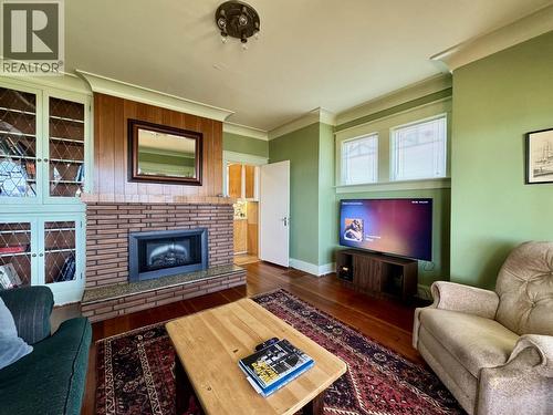 2201 Graham Avenue, Prince Rupert, BC - Indoor Photo Showing Living Room With Fireplace