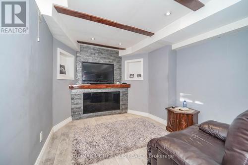 63 Echo Ridge Crescent, Vaughan, ON - Indoor Photo Showing Living Room With Fireplace