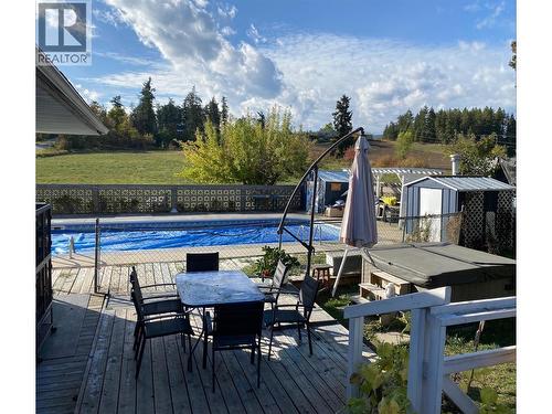 A photo from summer 2025 - 4010 Dodds Road, Armstrong, BC - Outdoor With In Ground Pool