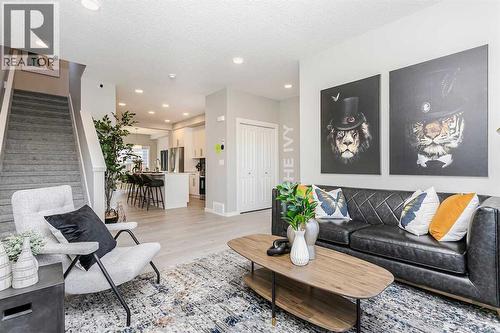 226 Heartwood Parade Se, Calgary, AB - Indoor Photo Showing Living Room
