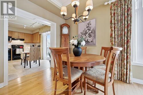 Dine Formally... or in the Kitchen - 202 - 65 Bayberry Drive, Guelph (Village By The Arboretum), ON - Indoor Photo Showing Dining Room