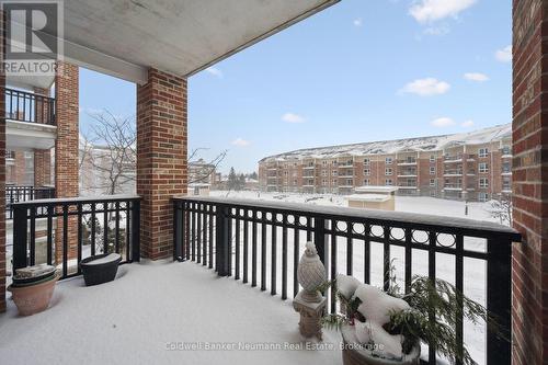 When there's morning sun, it shines right here! - 202 - 65 Bayberry Drive, Guelph (Village By The Arboretum), ON - Outdoor With Balcony With Exterior