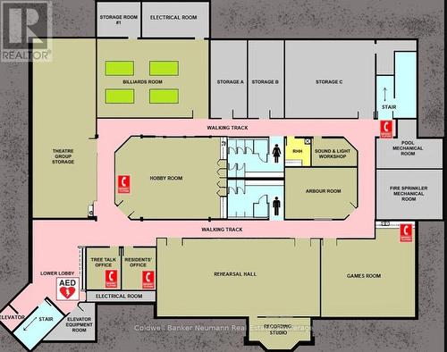 Community Centre, Lower Level Floor Plan - 202 - 65 Bayberry Drive, Guelph (Village By The Arboretum), ON - Other