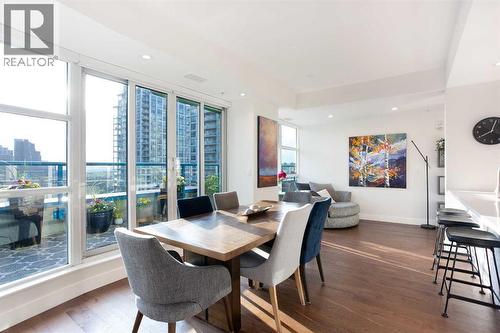 1005, 205 Riverfront Avenue Sw, Calgary, AB - Indoor Photo Showing Dining Room