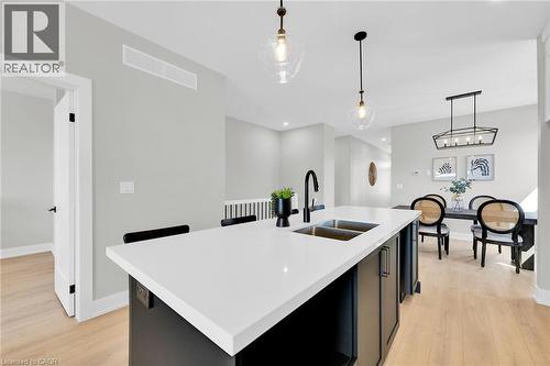 Pictures are from a previous built model home. - 188 Lafayette Boulevard, Jarvis, ON - Indoor Photo Showing Kitchen With Double Sink