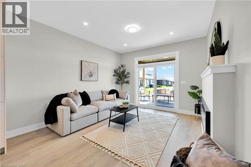 Pictures are from a previous built model home. - 188 Lafayette Boulevard, Jarvis, ON - Indoor Photo Showing Living Room