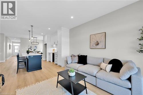 Pictures are from a previous built model home. - 188 Lafayette Boulevard, Jarvis, ON - Indoor Photo Showing Living Room