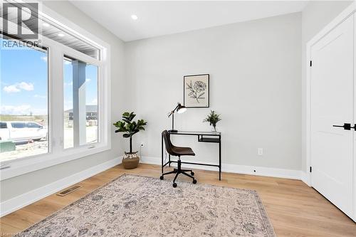 Pictures are from a previous built model home. - 188 Lafayette Boulevard, Jarvis, ON - Indoor Photo Showing Office