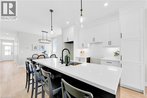 Pictures are from a previous built model home. - 188 Lafayette Boulevard, Jarvis, ON - Indoor Photo Showing Kitchen With Upgraded Kitchen