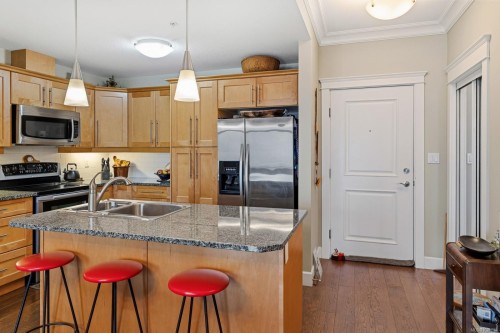 2205-44 Anderton Ave, Courtenay, BC - Indoor Photo Showing Kitchen With Double Sink