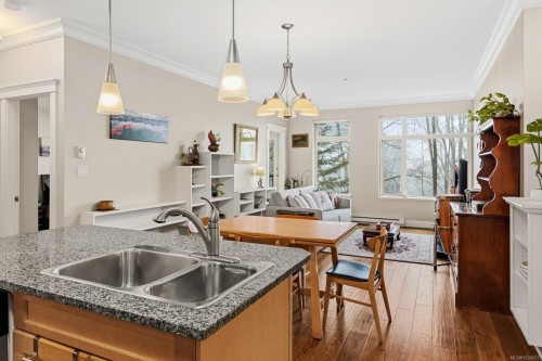 2205-44 Anderton Ave, Courtenay, BC - Indoor Photo Showing Kitchen With Double Sink