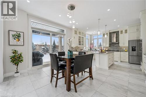 Dining space featuring recessed lighting - 263 Chestnut Ridge, Waterloo, ON - Indoor