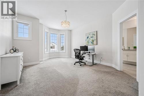 Office featuring light carpet and baseboards - 263 Chestnut Ridge, Waterloo, ON - Indoor