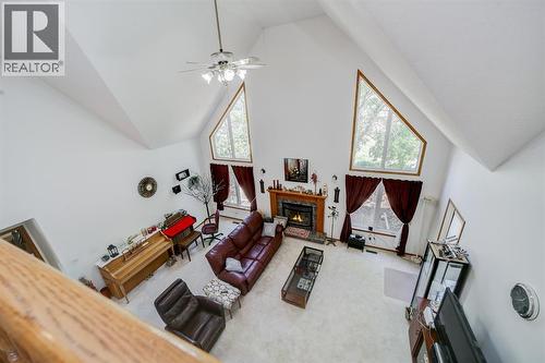 161078 Twp  132 Road, Vauxhall, AB - Indoor With Fireplace