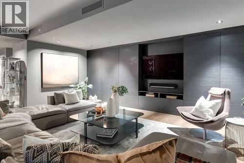 2201, 433 11 Avenue Se, Calgary, AB - Indoor Photo Showing Living Room