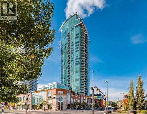 2201, 433 11 Avenue Se, Calgary, AB - Outdoor With Facade