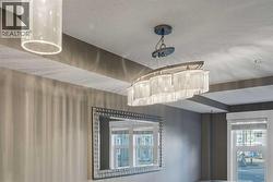 light fixtures above dining space - 