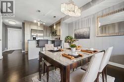 Dining space virtually staged - 