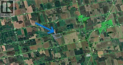 Map / location with property boundaries highlighted - 1542 14Th Street E, Simcoe, ON 