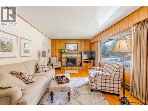 14001 Amm Avenue, Summerland, BC - Indoor Photo Showing Living Room With Fireplace