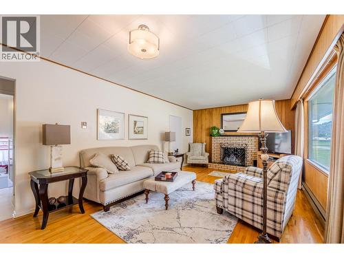 14001 Amm Avenue, Summerland, BC - Indoor Photo Showing Living Room With Fireplace