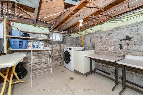 Laundry Area in Section of the Original Basement - 55 Smirle Avenue, Ottawa, ON - Indoor Photo Showing Laundry Room