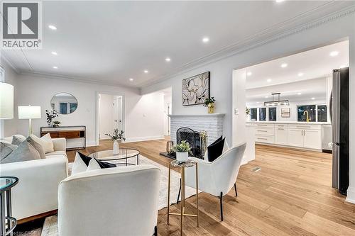 877 Kingsway Drive, Burlington, ON - Indoor Photo Showing Living Room With Fireplace