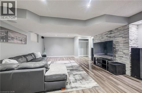 502 Woodbine Avenue, Kitchener, ON - Indoor Photo Showing Living Room With Fireplace
