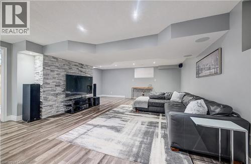 502 Woodbine Avenue, Kitchener, ON - Indoor Photo Showing Living Room With Fireplace