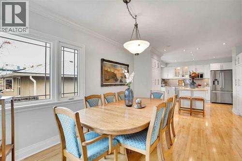 1317 9 Street Nw, Calgary, AB - Indoor Photo Showing Dining Room