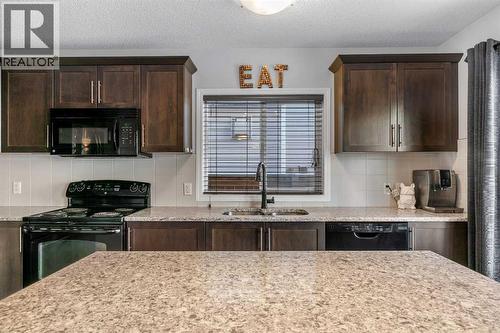 136 Viewpointe Terrace, Chestermere, AB - Indoor Photo Showing Kitchen With Double Sink