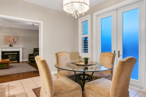 68 Grandlea Crescent, Markham, ON - Indoor Photo Showing Dining Room With Fireplace